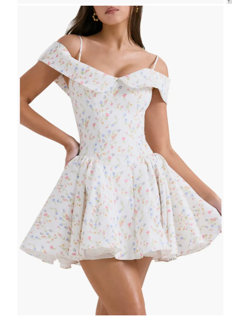 NWT House of CB Elida Off the Shoulder Minidress Size Small